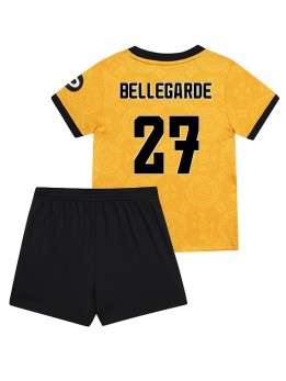Billige Wolves Jean-Ricner Bellegarde #27 Hjemmedraktsett Barn 2025-26 Kortermet (+ Korte bukser)